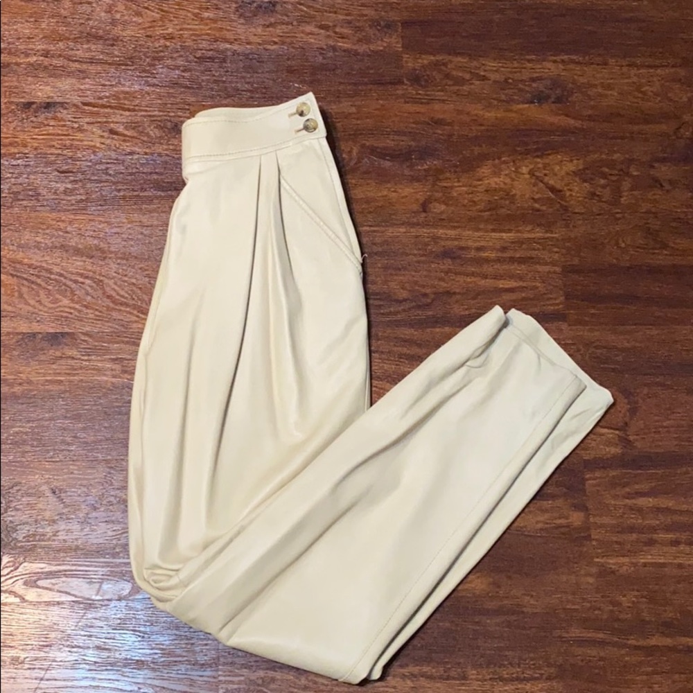 GIANFRANCO FERRE LEATHER PANTS